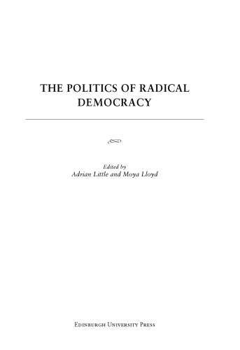 The Politics of Radical Democracy