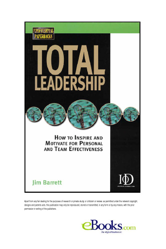 Total Leadership (Kogan Page Professional Paperback Series)