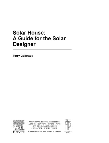 Solar house: a guide for the solar designer