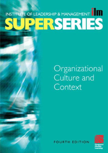 Organisational Culture and Context Super Series (ILM Super Series) (ILM Super Series)