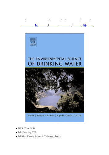 The Environmental Science of Drinking Water