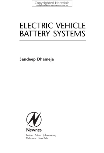 Electric Vehicle Battery Systems