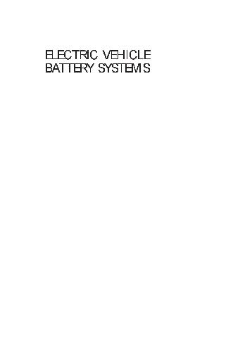 Electric Vehicle Battery Systems