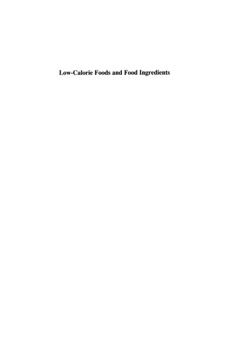 Low-Calorie Foods and Food Ingredients