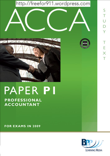 ACCA - P1 Professional Accountant: Study Text