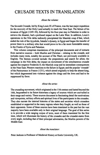 The Seventh Crusade, 1244-1254: Sources and Documents