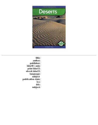 Deserts