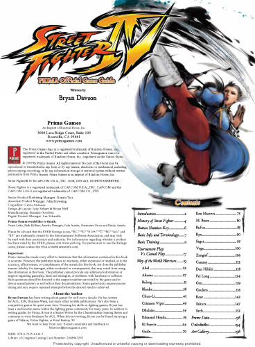 Street Fighter IV: Prima Official Game Guide (Prima Official Game Guides)