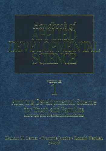 Handbook of Applied Developmental Science (4 Volume Set)