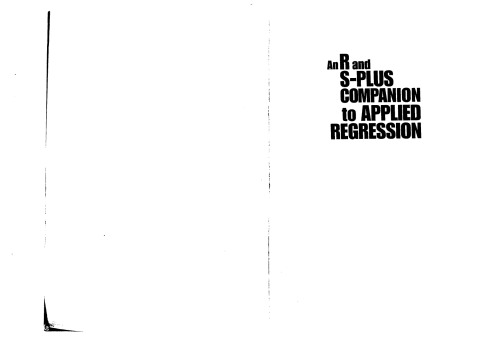 An R and S-Plus companion to applied regression