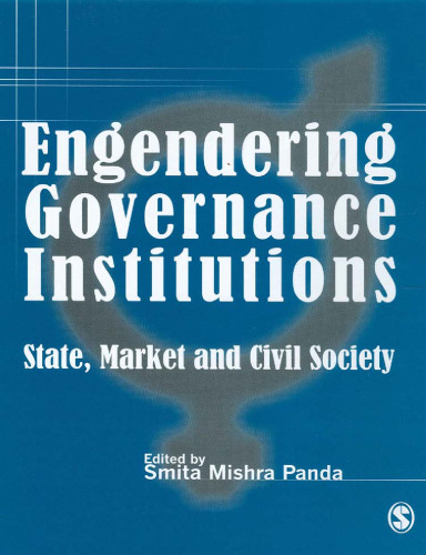 Engendering Governance Institutions: State, Market and Civil Society