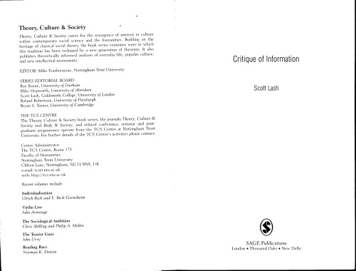 Critique of information