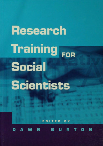 Research Training for Social Scientists: A Handbook for Postgraduate Researchers