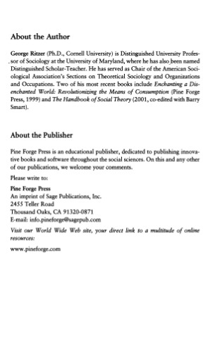 McDonaldization: The Reader