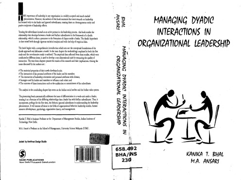 Managing Dyadic Interactions in Organizational Leadership