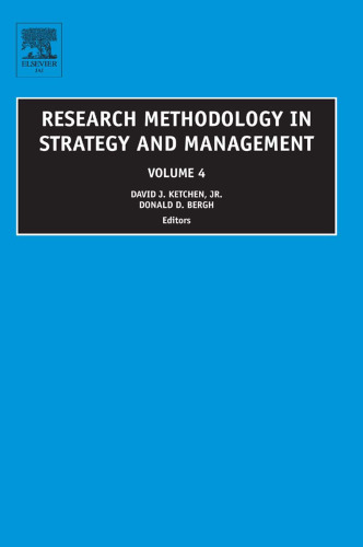 Research Methodology in Strategy and Management, Volume 4
