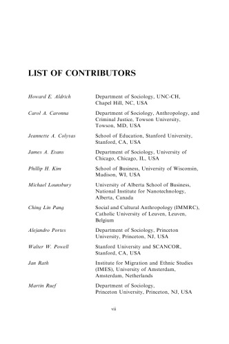 The Sociology of Entrepreneurship, Volume 25