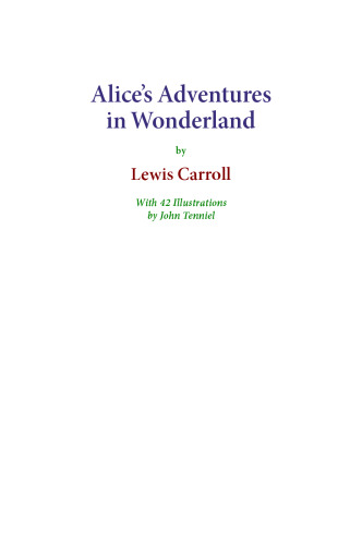 Alice's Adventures in Wonderland