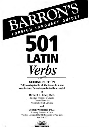 501 Latin Verbs