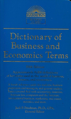 Dictionary of Business and Economics Terms