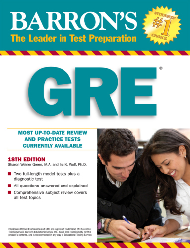 Barron's graduate record examination, 18th Edition