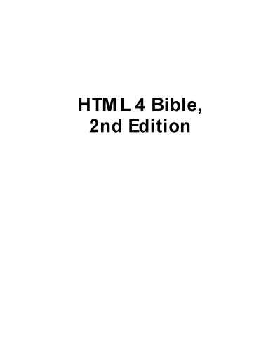 HTML 4 Bible
