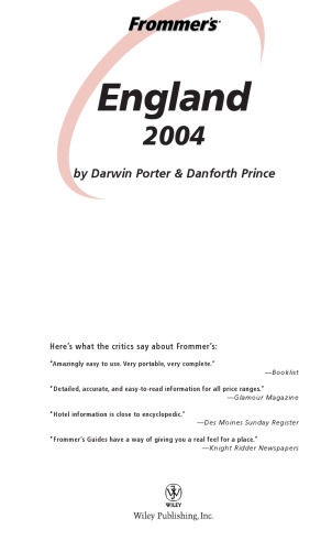Frommer's England 2004