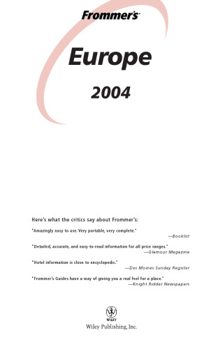 Frommer's Europe 2004
