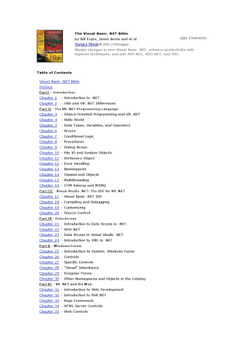 Visual Basic .NET Bible