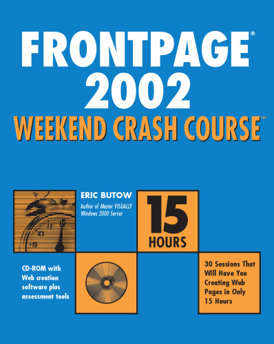 FrontPage 2002 Weekend Crash Course