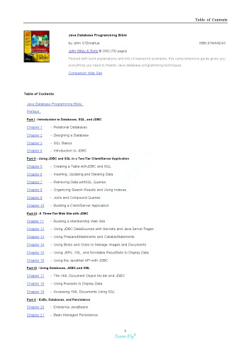 Java Database Programming Bible