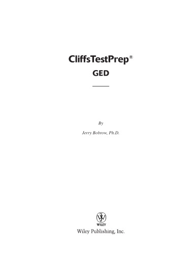 CliffsTestPrep GED