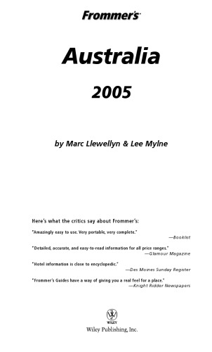Frommer's Australia 2005