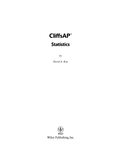 Statistics (Cliffs AP)