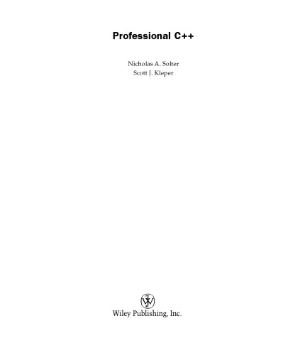 Professional C++