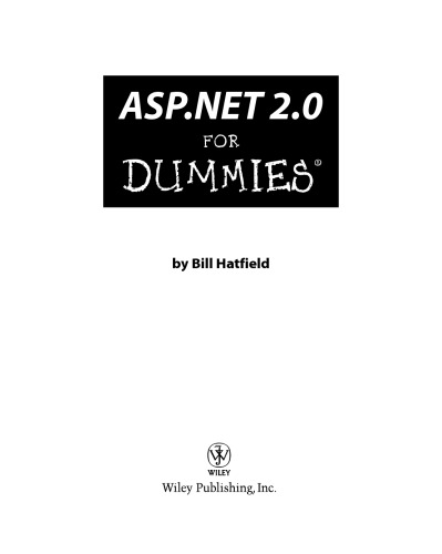 ASP.NET 2.0 for dummies