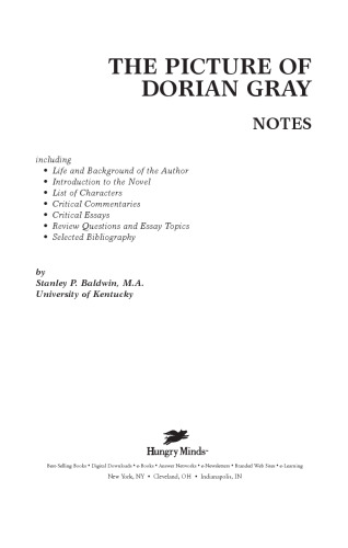 The Picture of Dorian Gray (Cliffs Notes)