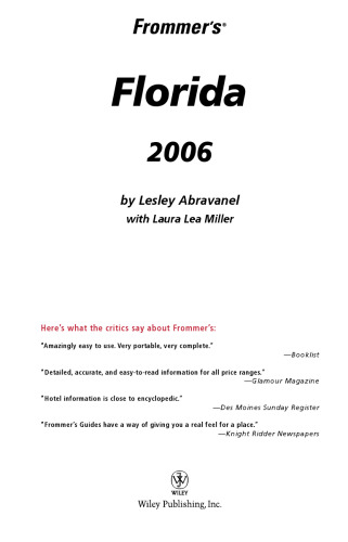 Frommer's Florida 2006 (Frommer's Complete)