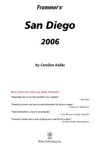 Frommer's San Diego 2006