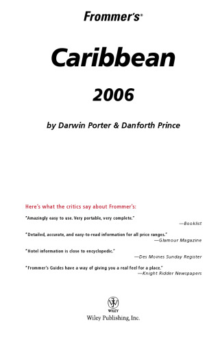 Frommer's Caribbean 2006 (Frommer's Complete)