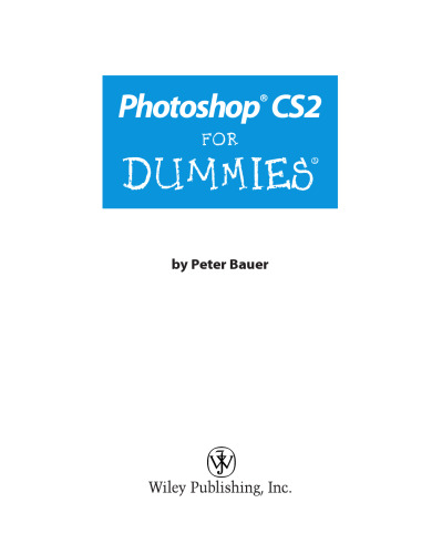 Photoshop CS2 for dummies