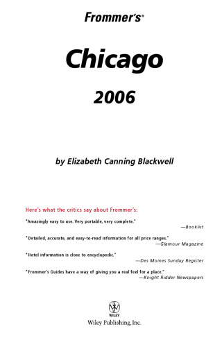 Frommer's Chicago 2006 (Frommer's Complete)