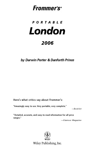 Frommer's Portable London 2006 (Frommer's Portable)