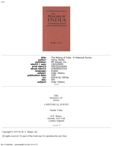 The Making of India: A Historical Survey