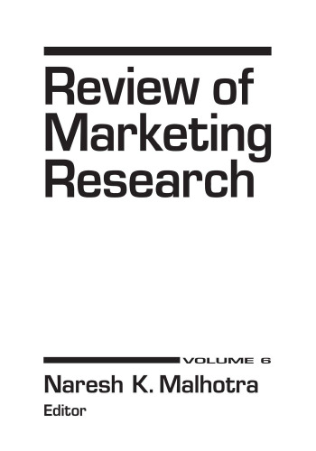 Review of Marketing Research, Sixth Edition