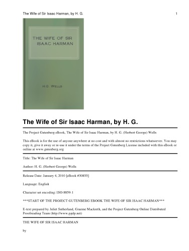 The Wife of Sir Isaac Harman