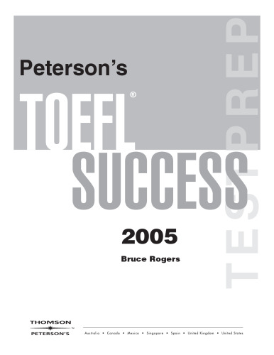 Peterson's TOEFL Success 2005 (TOEFL CBT Success)