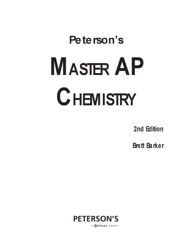 Peterson's Master AP Chemistry