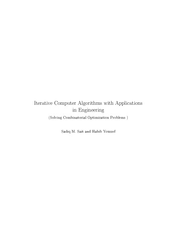 Iterative Computer Algorithms with Applications in Engineering: Solving Combinatorial Optimization Problems