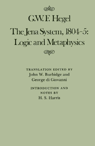 The Jena System, 1804-5: Logic and Metaphysics